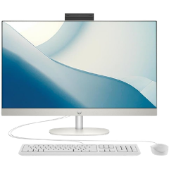 HP All-in-One 27-CR0036NY – Intel Core i7-1355U | 16GB RAM | 512GB SSD | 27″ FHD Touchscreen | DOS | Shell White