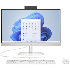 HP All-in-One 24-CR0089NY – Intel Core i5-1334U | 8GB RAM | 512GB SSD | 23.8″ FHD Touchscreen | DOS | Shell White