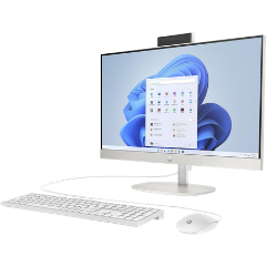 HP All-in-One 24-CR0089NY – Intel Core i5-1334U | 8GB RAM | 512GB SSD | 23.8″ FHD Touchscreen | DOS | Shell White